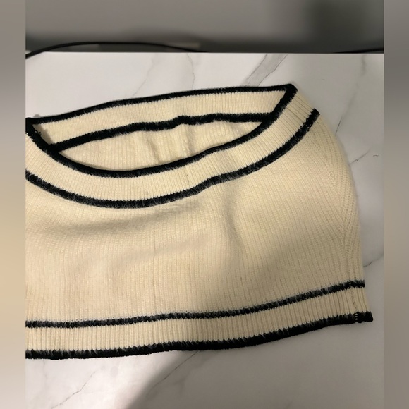 CIDER CONTRASTING BINDING KNIT STRAPLESS TOP 3XL - Picture 5 of 7